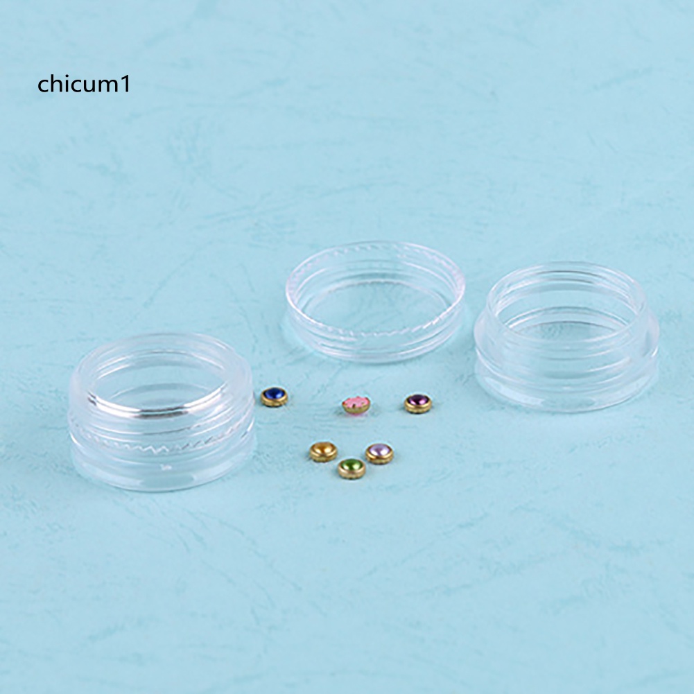 Set 5 Hộp Nhựa Rỗng Trong Suốt Đựng Phụ Kiện Trang Trí Móng Ốp