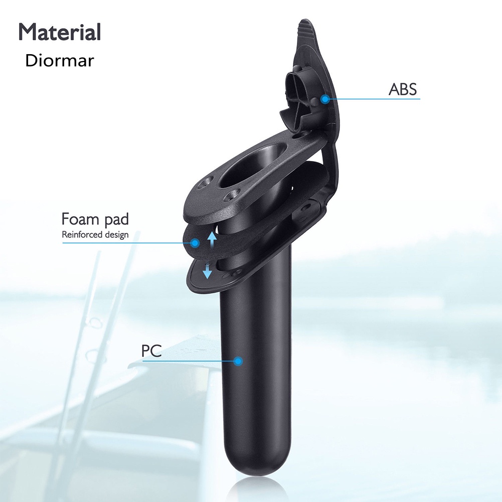 Giá Đỡ Cần Câu Có Nắp Đậy Cho Thuyền Kayak