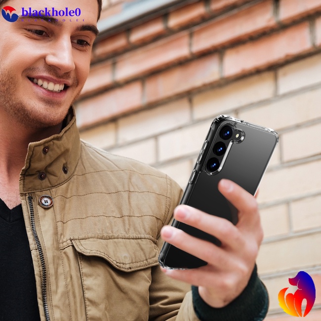 Ốp Điện Thoại Hình Vuông Trong Suốt Chống Sốc Cho S23plus S23 +