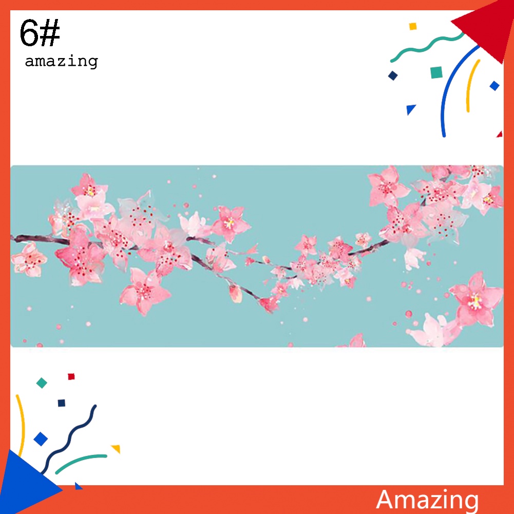 Thảm Tập Yoga Chống Trượt In Họa Tiết Hoa &amp; Hươu Thời Trang