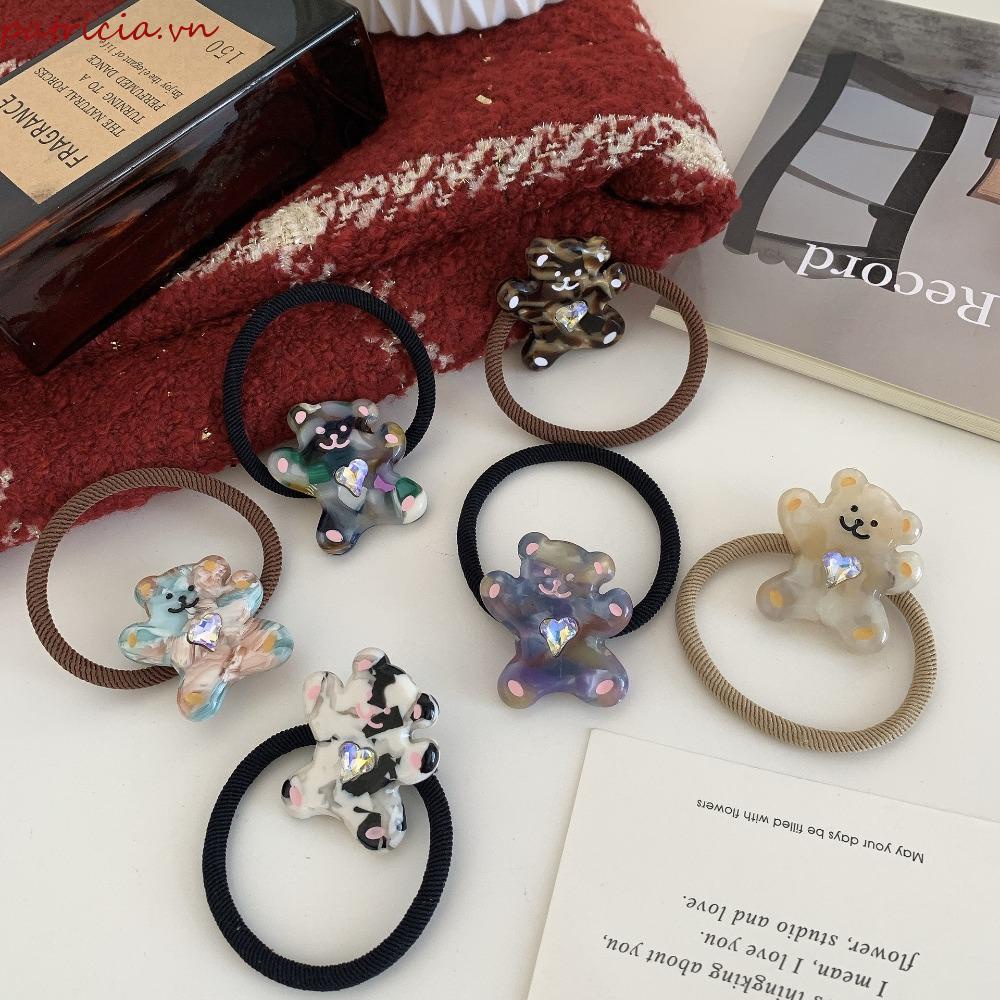 Dây Buộc Tóc Đuôi Ngựa Hình Gấu Hoạt Hình Dễ Thương