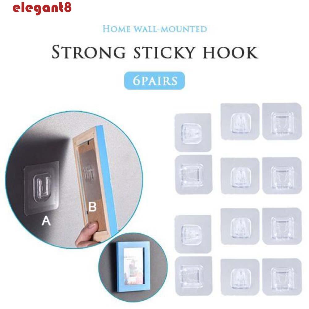 Móc Treo Đồ Dán Tường Hai Mặt Đa Năng Có Thể Tái Sử Dụng