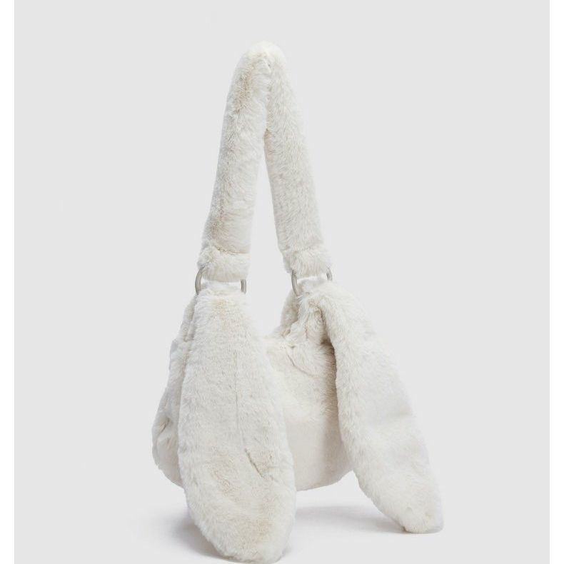 Túi Đeo Vai Hình Thỏ Hoạt Hình Nhồi Bông Dễ Thương Cho Nữ