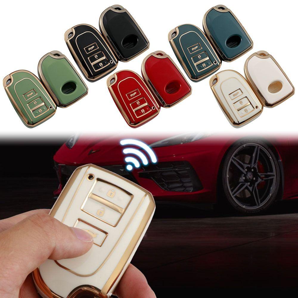 SHOUHOU Vỏ Bảo Vệ Chìa Khóa Điều Khiển Từ Xa Cho Xe Hơi Corolla Nhiều Màu Tùy Chọn