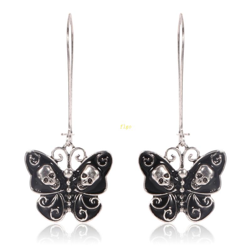 Bông Tai Hình Đầu Lâu Phong Cách Gothic Thời Trang Cho Nữ