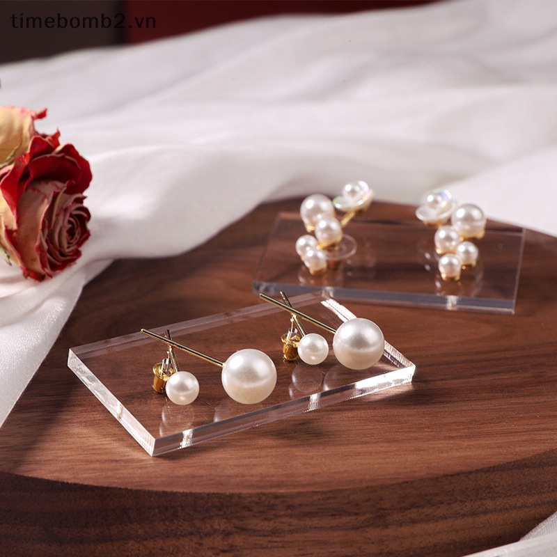 Set 10 Bảng Acrylic Trong Suốt Trưng Bày Bông Tai DIY