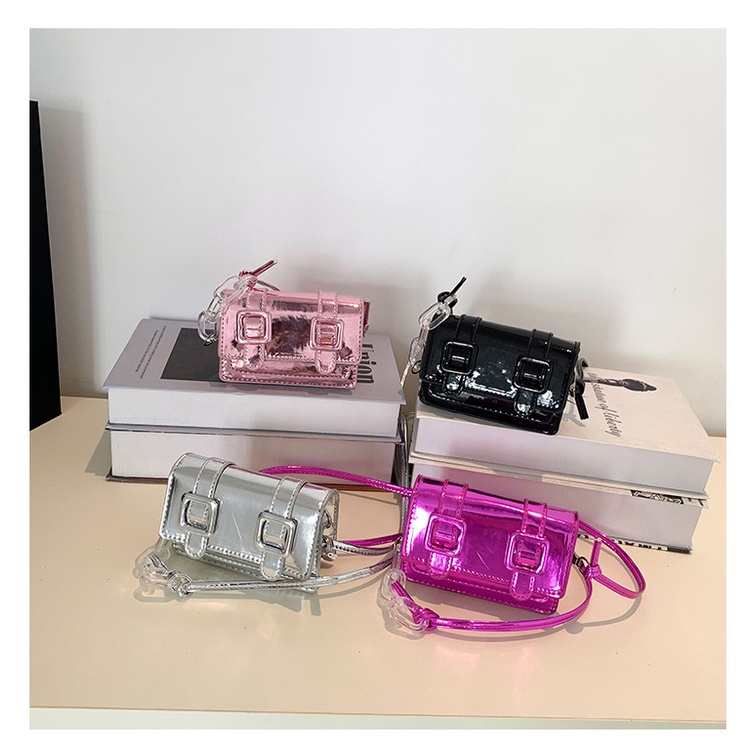 Túi Đeo JASMIN NOIR Chéo Da Bóng Khóa Nhỏ Nhắn Thời Trang Dành Cho Nữ