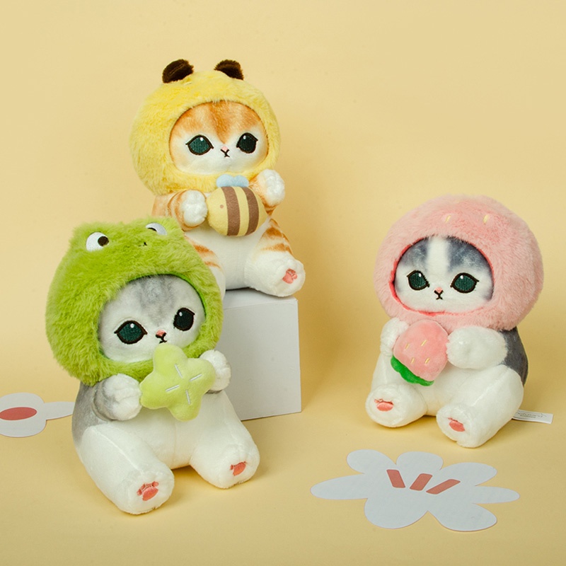 Búp Bê Nhồi Bông Hình Cá Mập / Tôm Chiên Dễ Thương Trang Trí Túi Xách / Ô Tô / Quà Tặ