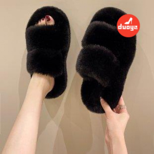 Duoya Dép Lông Nhung Đế Dày Phong Cách Thần Tiên Thời Trang Mùa Thu 2022 Mới Cho Nữ
