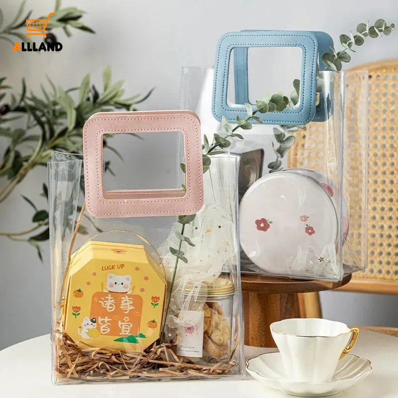 Túi Xách Tay Bằng PVC Trong Suốt Đa Chức Năng Nhiều Màu Sắc