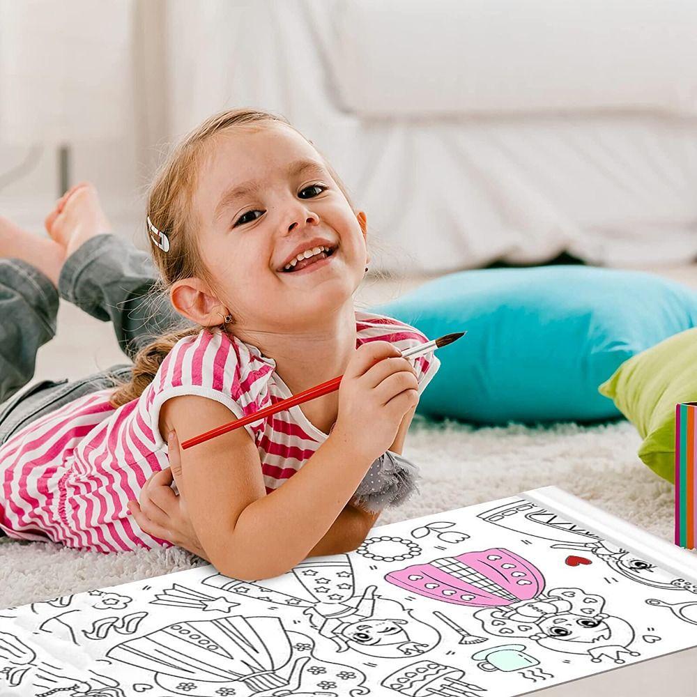 Giấy Dán Vẽ Tranh Màu Nước Diy Dành Cho Trẻ Mẫu Giáo