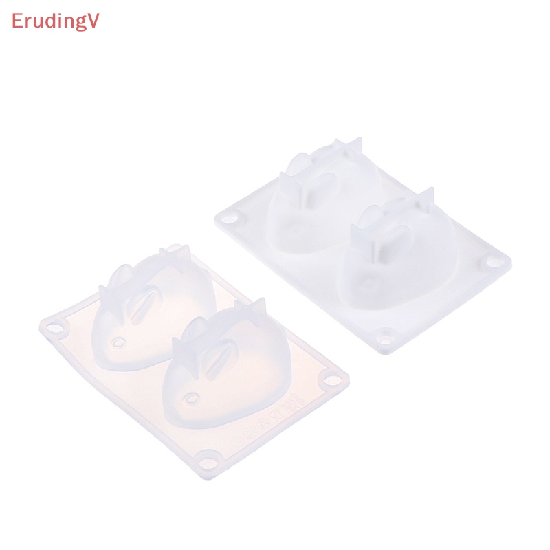 1 Bộ Khuôn Silicon Làm Bánh Xà Phòng Hình Thỏ Hoạt Hình 3D DIY