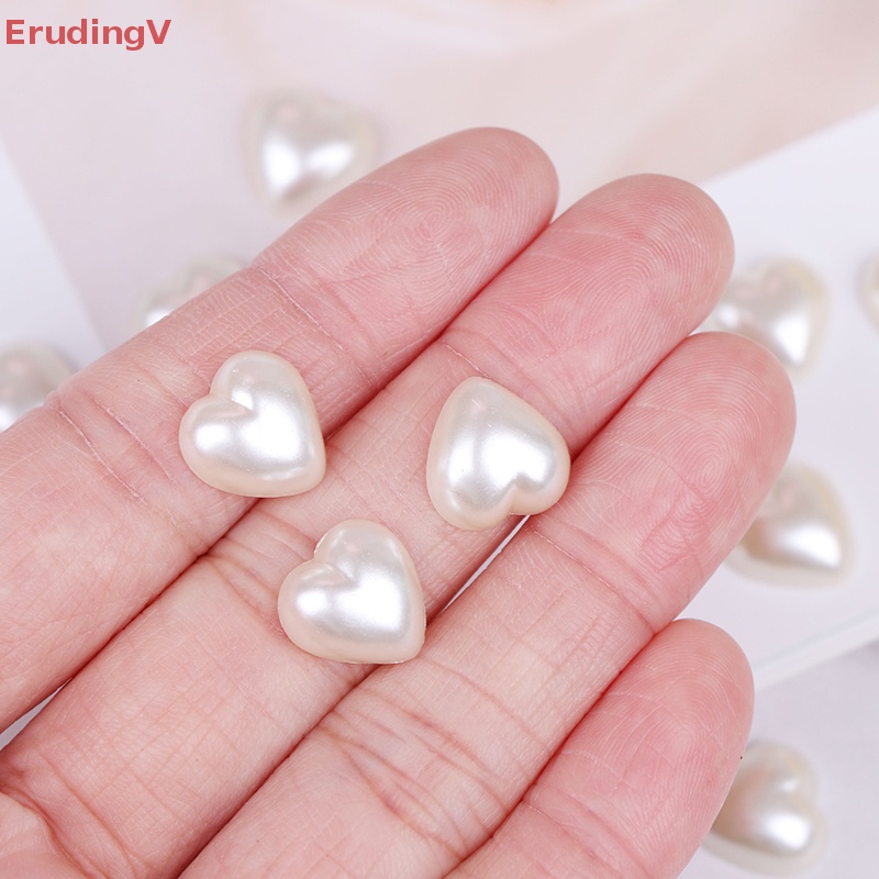 Bộ 100 Hạt Cườm Hình Trái Tim Phẳng Dùng Làm Đồ Thủ Công DIY