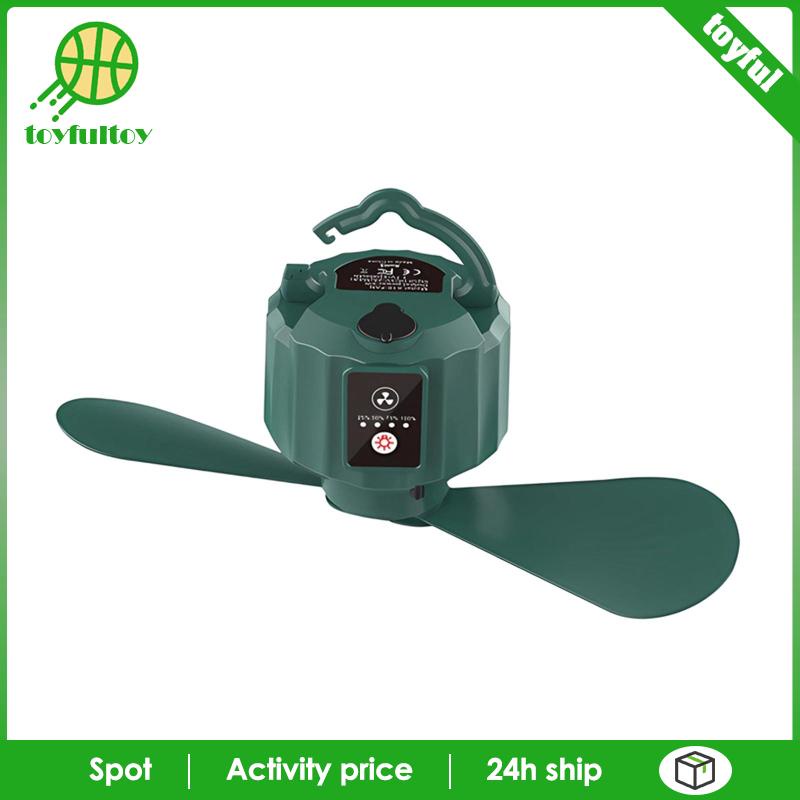 Quạt Cắm Trại Có Móc Treo Điều Khiển Từ Xa Và Đèn LED