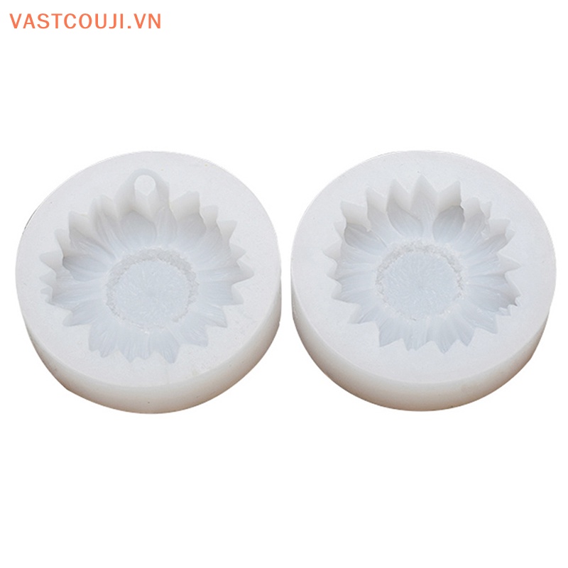 Khuôn Silicon Hình Hoa Hướng Dương 3D Có Lỗ Tự Làm Gương Chiếu Hậu Xe Hơi