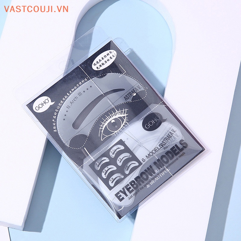 Khuôn Vẽ Lông Mày 6 Kiểu Tự Làm Tiện Dụng