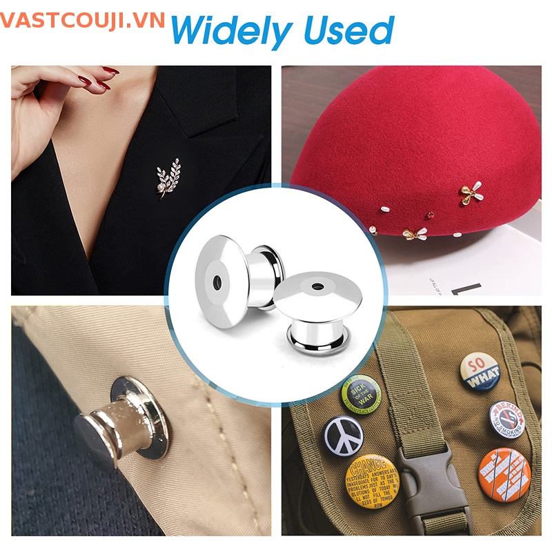 Bộ 10 Ghim Cài Bằng Kim Loại Chuyên Dụng Cho Khóa Cổ Áo