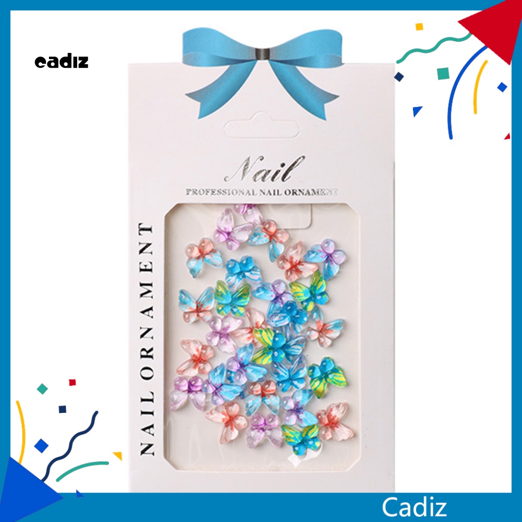 1 Túi Phụ Kiện Trang Trí Móng Tay Ba Chiều Hình Bướm Lâu Trôi Dành Cho Nữ