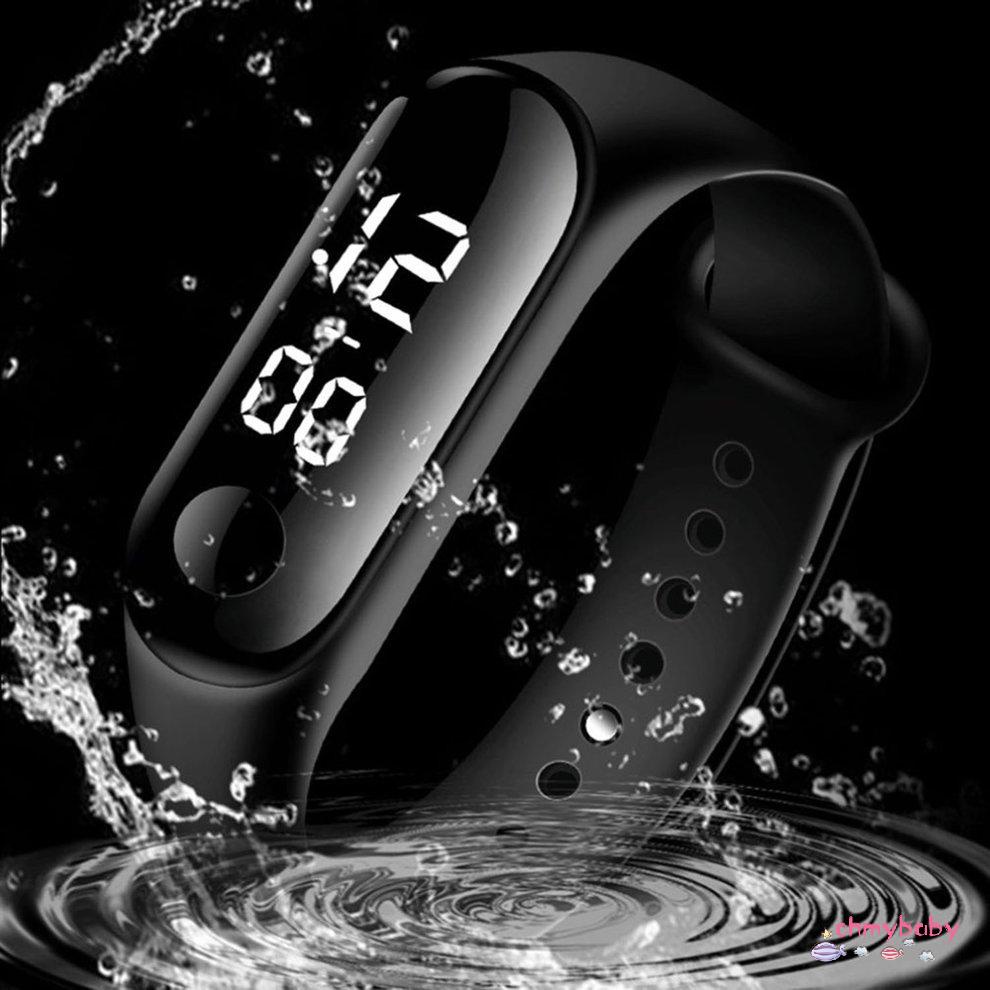 [Trong kho] Đồng Hồ Kỹ Thuật Số Đèn LED Ánh Sáng Trắng Màn Hình Cảm Ứng Chống Nước Nam Nữ Thể Thao Mặt Cao Cấp [P/1]