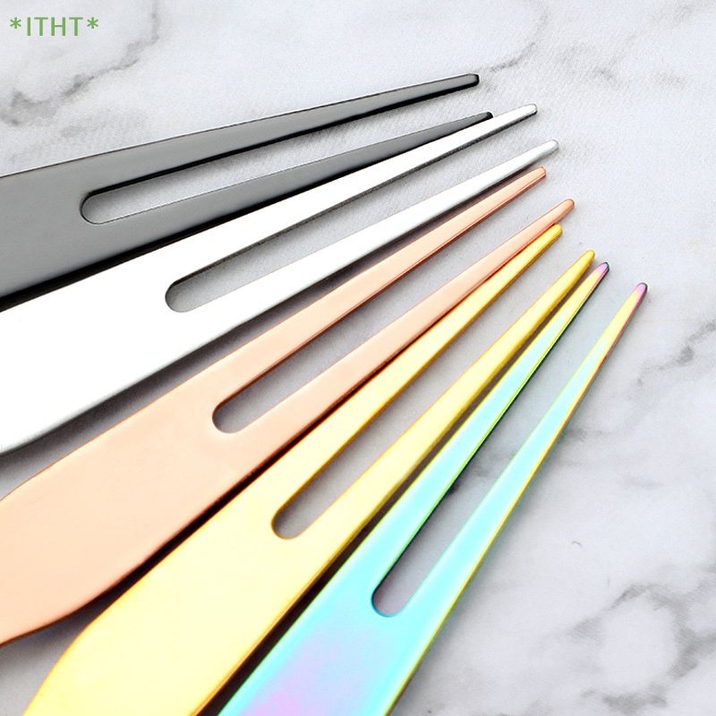 Bộ Muỗng Nĩa Ăn Tráng Miệng Bằng Thép Không Gỉ Hình Chân Mèo Dễ Thương Mới