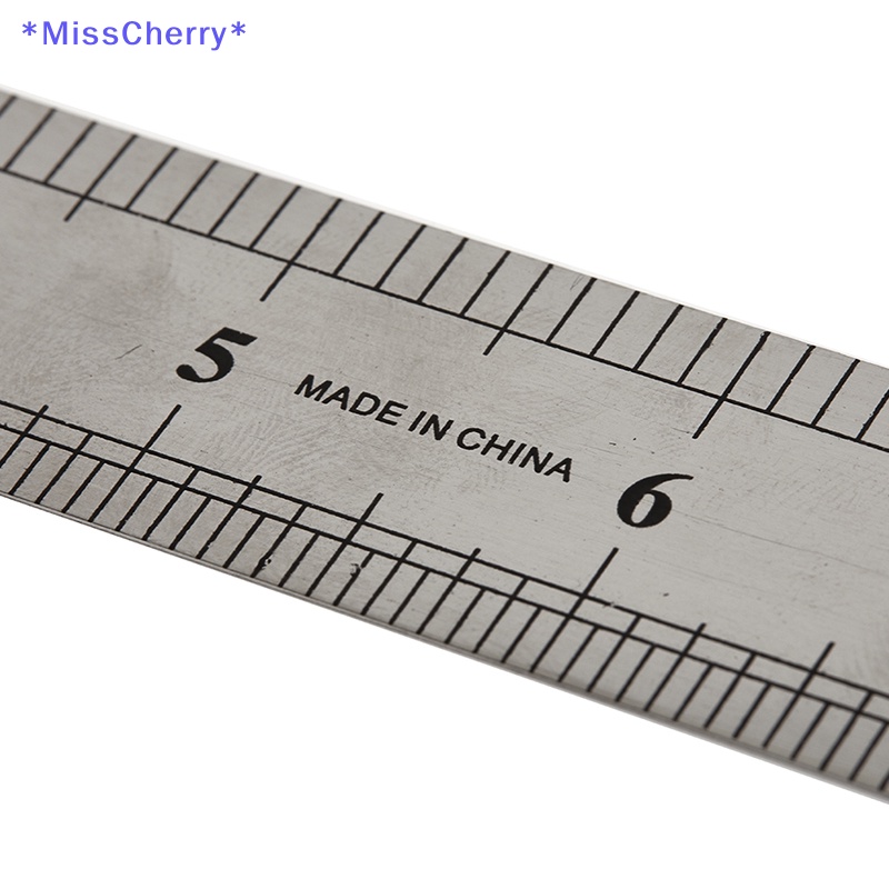 Thước Đo Hai Mặt Bằng Thép Không Gỉ 15-30cm Mới