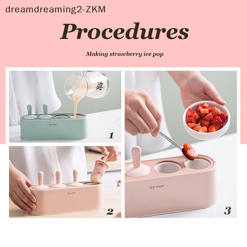 Khuôn Làm Kem Que DIY Tiện Dụng