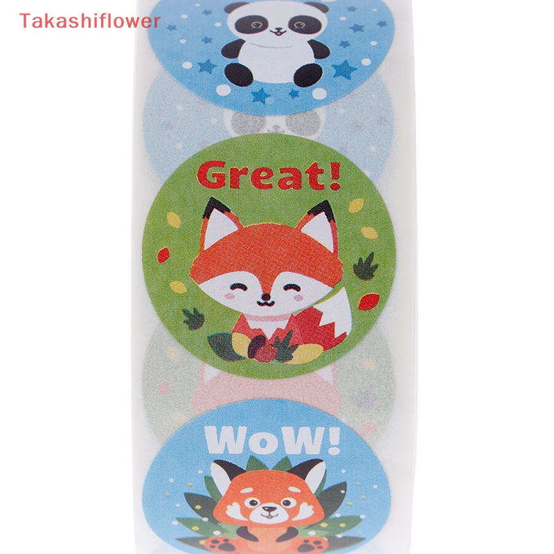 Bộ 500 Miếng Dán Hình Động Vật Dễ Thương Dùng Làm Phần Thưởng Cho Giáo Viên