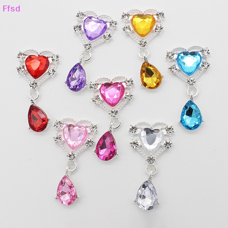 Ghim Cài Áo Acrylic Kim Loại Đính Đá 42 * 22mm Trang Trí Đám Cưới DIY