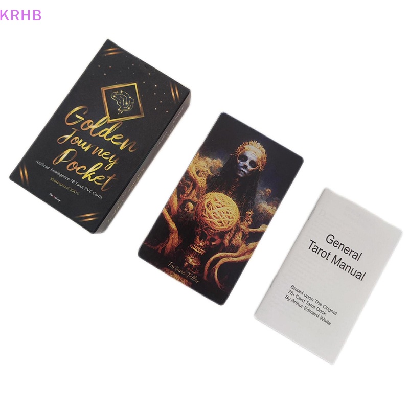 Bộ Bài Tarot Vàng KRHB Kích Thước 12 * 7cm Mới