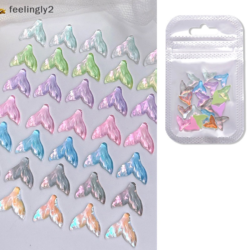 Bộ 20 HạT ĐíNh Trang Trí MóNg HìNh Đuôi Cá 3D