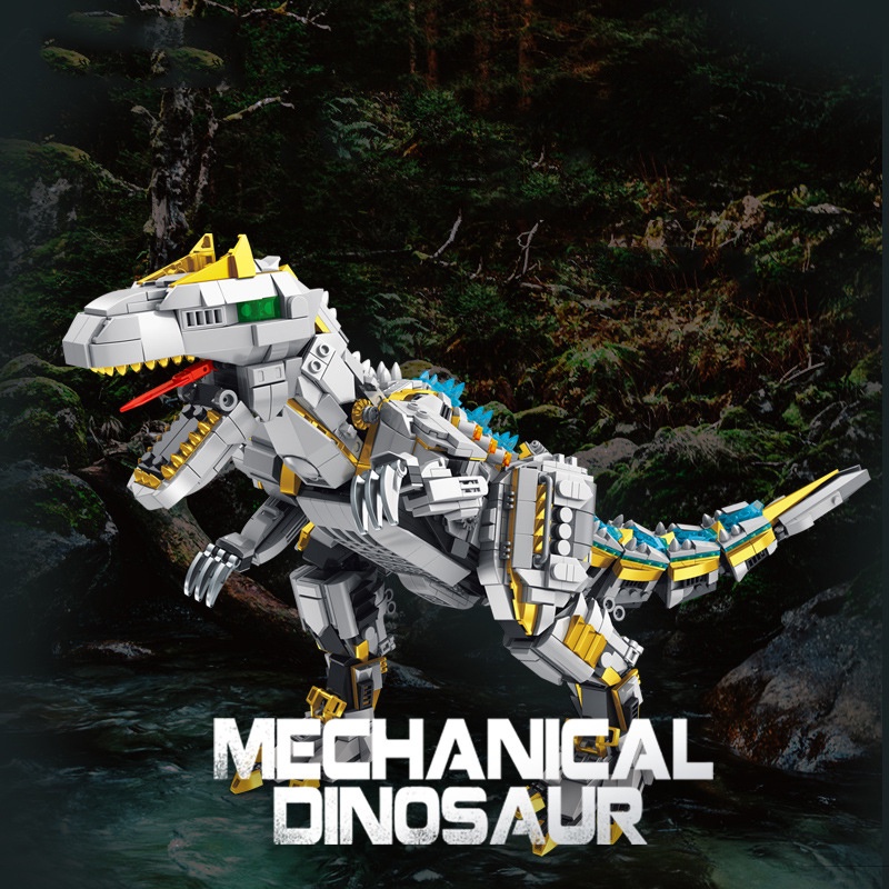 Đồ chơi Lắp ráp Mô hình Khủng long Cool Mechanical Dinosaur Steel Tyrannosaurus Rex  Panlos 611012 611013 611014 611015