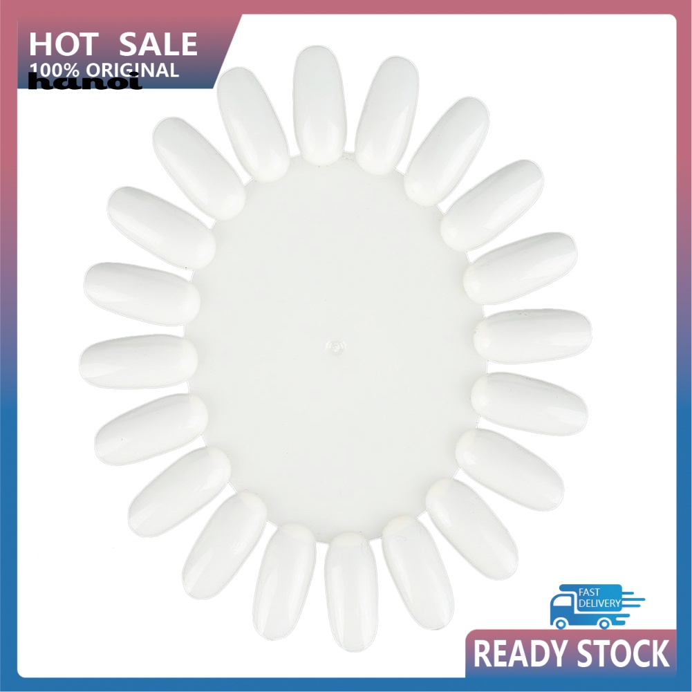 Bộ Bánh Xe Tròn 20 Màu Trưng Bày Móng Tay Giả Bằng Acrylic