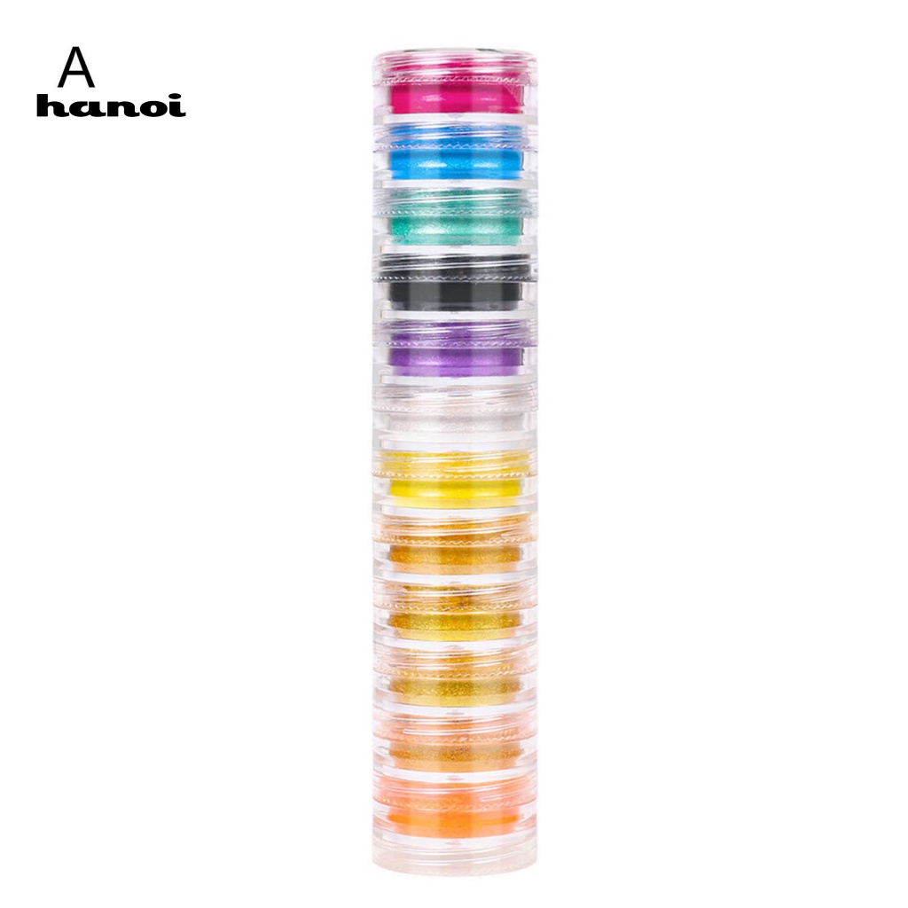 Bột Huỳnh Quang 12 Màu Sắc Không Độc Hại Dùng Trang Trí Móng Tay Nghệ Thuật