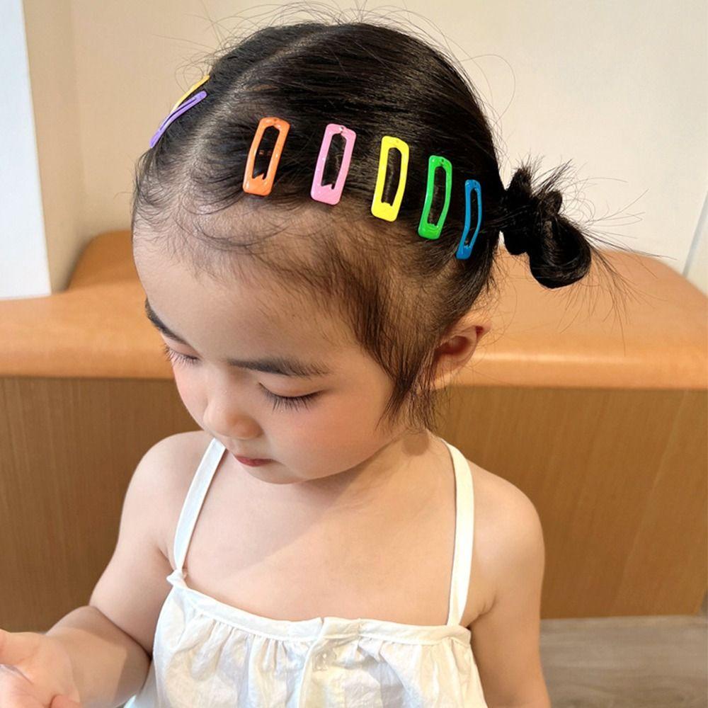 Bộ Kẹp Tóc BB y2k Họa Tiết Trái Tim / Ngôi Sao Màu Sắc Ngọt Ngào Xinh Xắn Cho Bé Gái