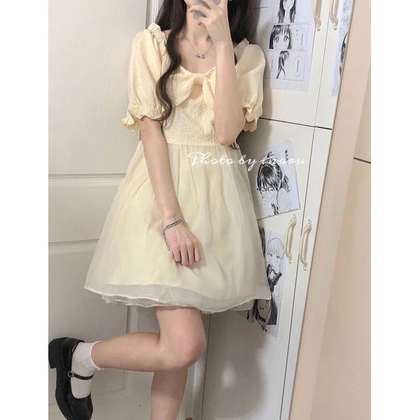 Đầm Công Chúa Mini Tay Phồng Thời Trang Mùa Hè Hàng Mới Dành Cho Bạn Nữ