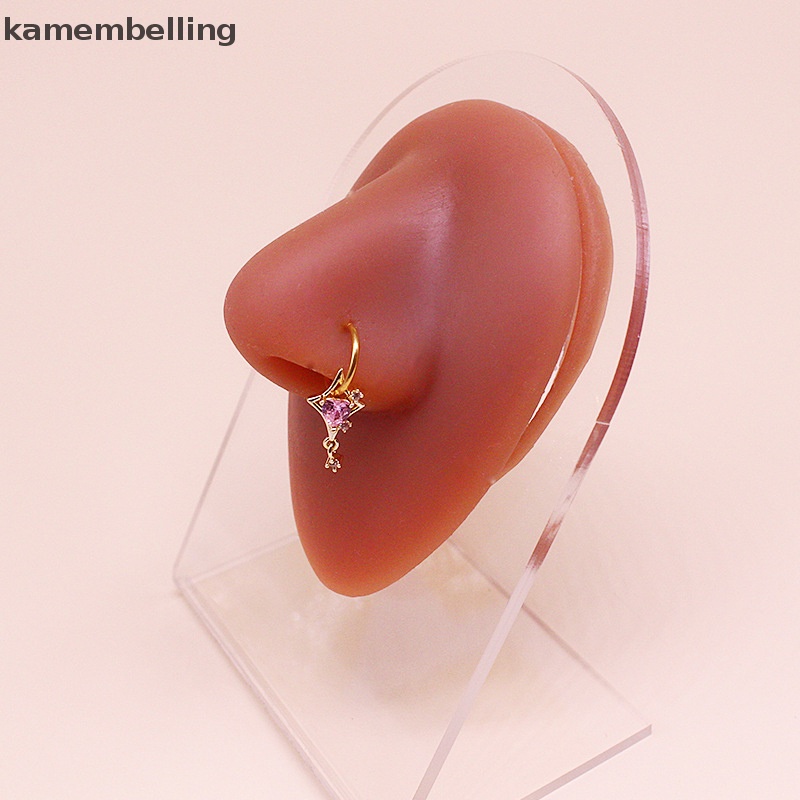 Kamembelling Khuyên Xỏ Mũi / Tai Đa Năng Hình Cánh Bướm / Trái Tim Bằng Thép Không Gỉ