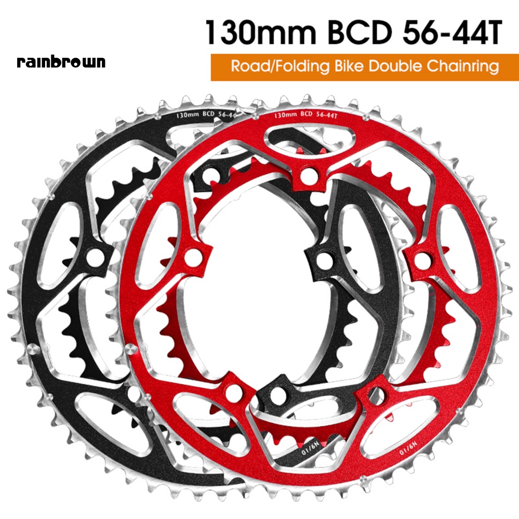Bộ 2 Bánh Răng Tích Hợp Xích 56T-44T Bằng Hợp Kim Nhôm Bề Mặt Nhám Cho Xe Đạp