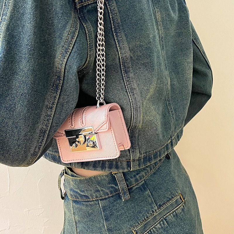 Túi Đeo Chéo Mini Hình Vuông Phong Cách Hàn Quốc Thời Trang Mùa Xuân Mới Cho Nữ
