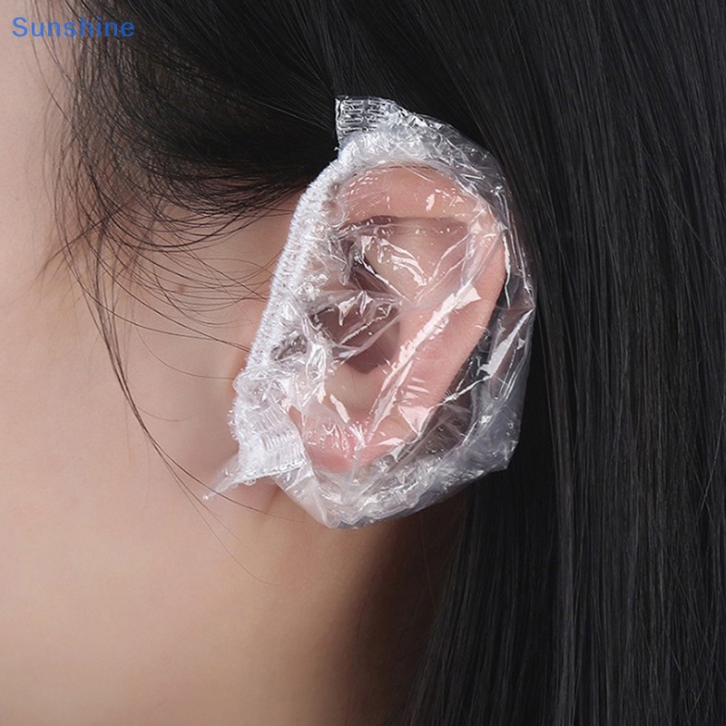 Set 100 Túi Nhựa Bọc Tai Chống Nắng Dùng Một Lần Chống Nước Bảo Vệ Tai