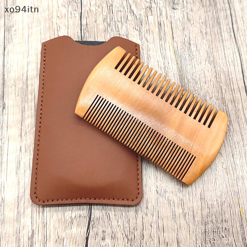 Lược Chải Râu Thủ Công Bằng Da PU Kèm Hộp Đựng Tiện Lợi