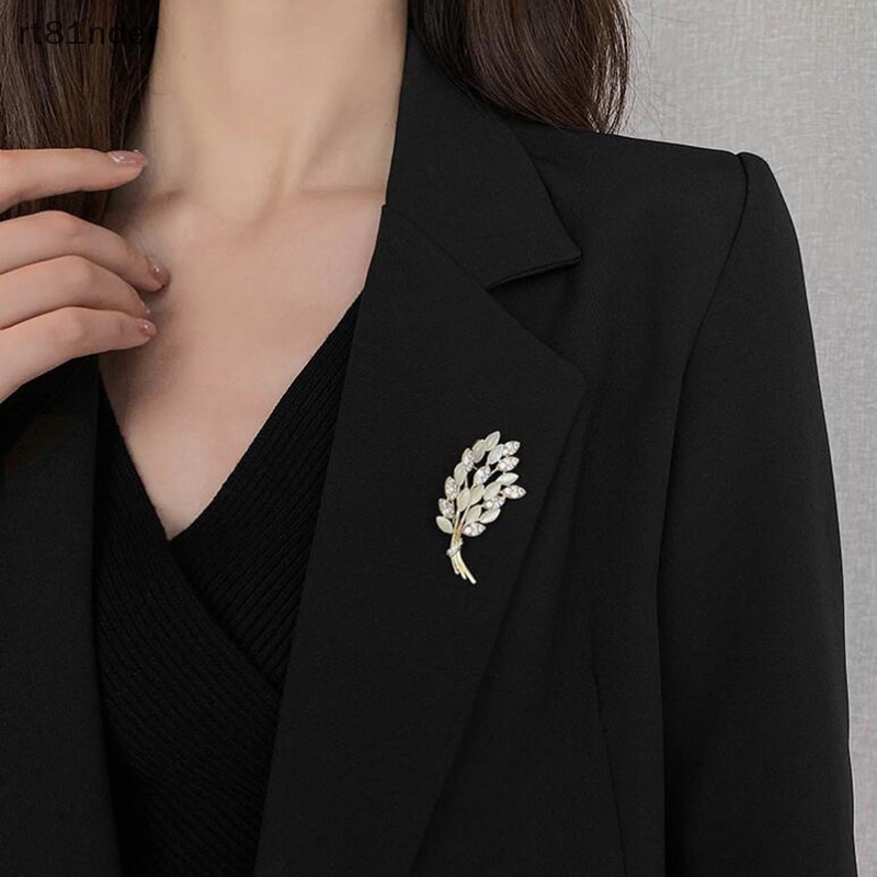 Ghim Cài Áo Hình Lúa Mạch Đính Đá Thời Trang Hàn Quốc