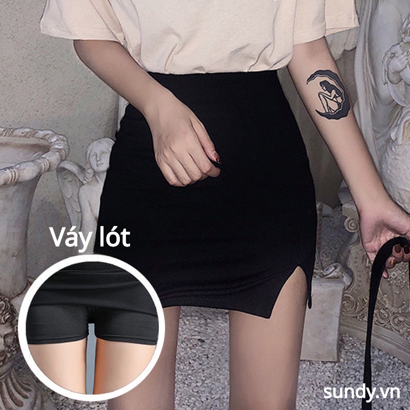 Đầm Đen Xẻ Tà Thời Trang Mùa Hè Quyến Rũ Cho Nữ