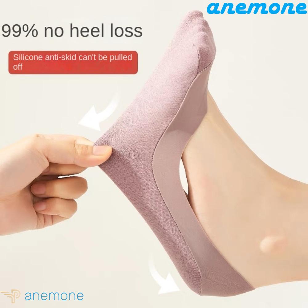 Đôi Vớ Thuyền Bằng Silicone Lụa Lạnh Thoáng Khí Thấm Hút Mồ Hôi