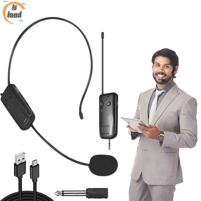 Micro Không Dây 2.4g Khuếch Đại Giọng Nói Có Thể Sạc Lại Cho Giáo Viên
