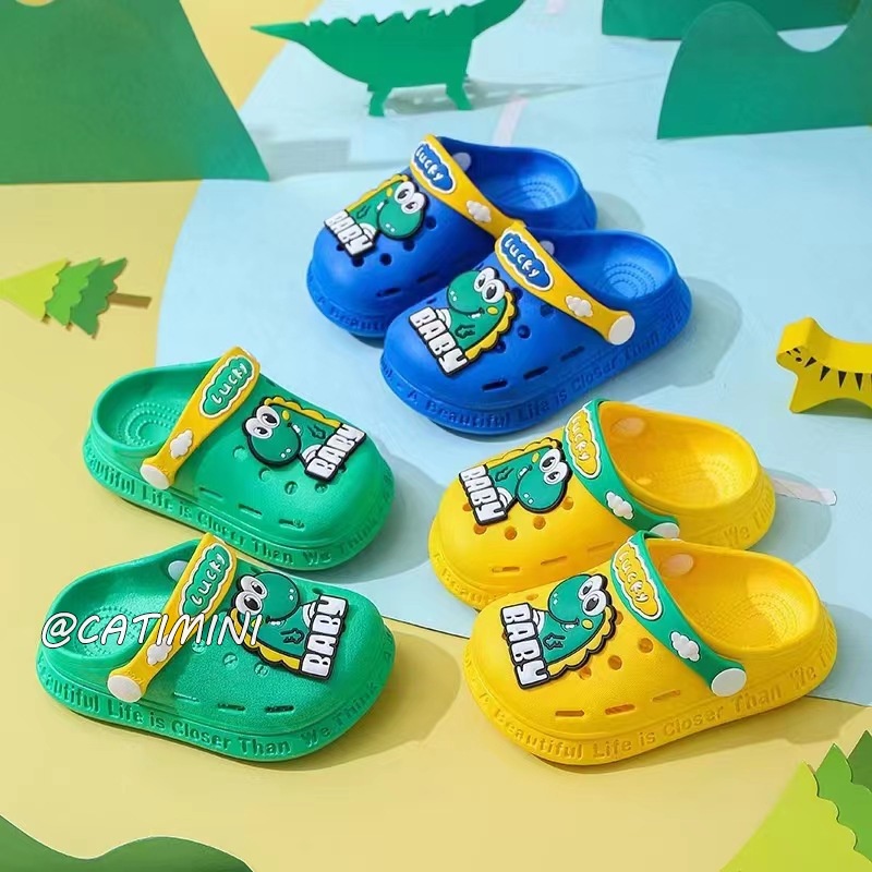 CATIMINI Dép Đi Biển Đục Lỗ Đế Mềm Chống Trượt Không Thấm Nước Cho Bé Trai