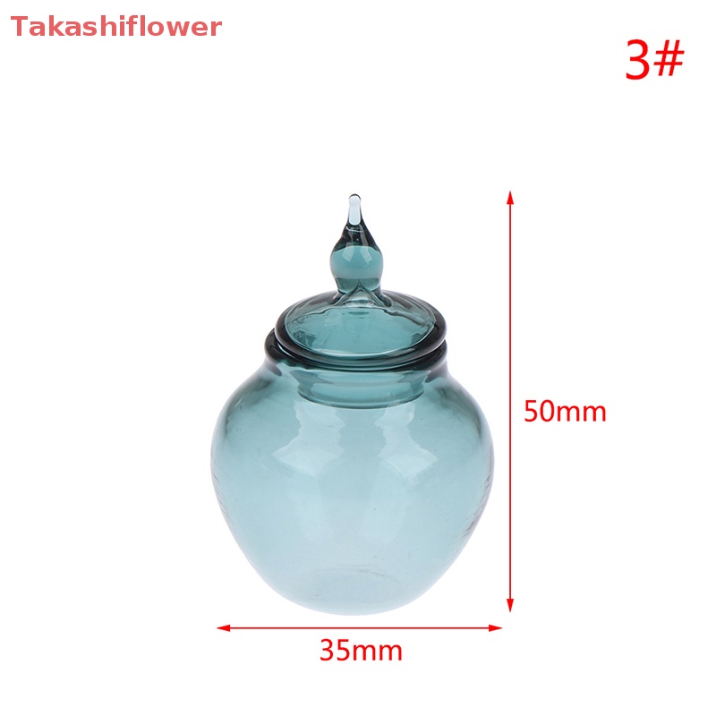 Lọ Thủy Tinh Mini Đựng Kẹo / Món Tráng Miệng Tỉ Lệ 1: 12 Trang Trí Nhà Búp Bê