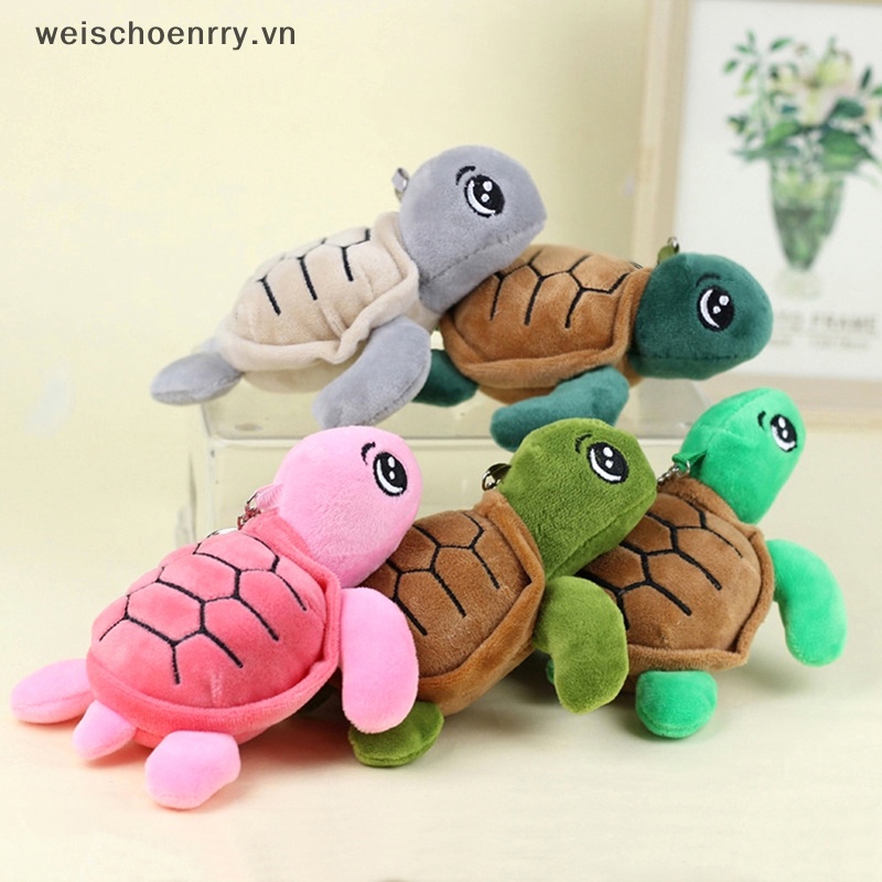Móc Khóa Hình Rùa Biển Nhồi Bông Mềm Mại Đáng Yêu