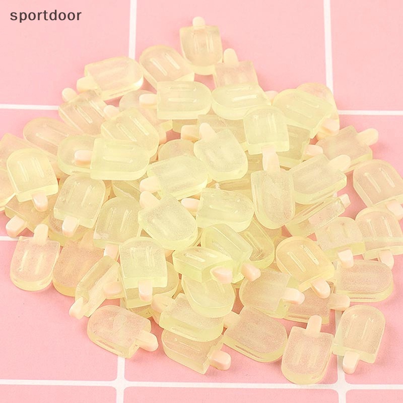 Bộ 5 Phụ Kiện Làm Trang Sức Hình Que Kem Dạ Quang DIY