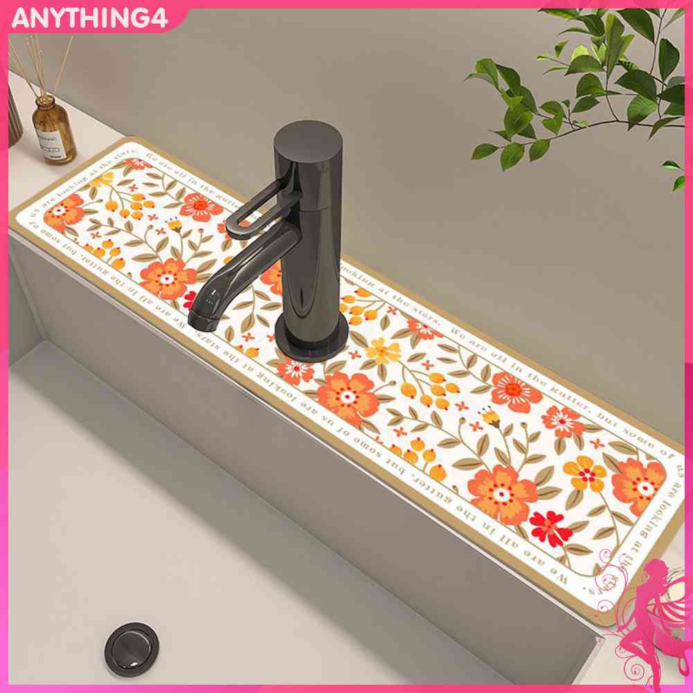 Thảm Lót Bồn Rửa Chén Chống Trượt Thấm Hút Nước Chống Nấm Mốc Cổ Điển
