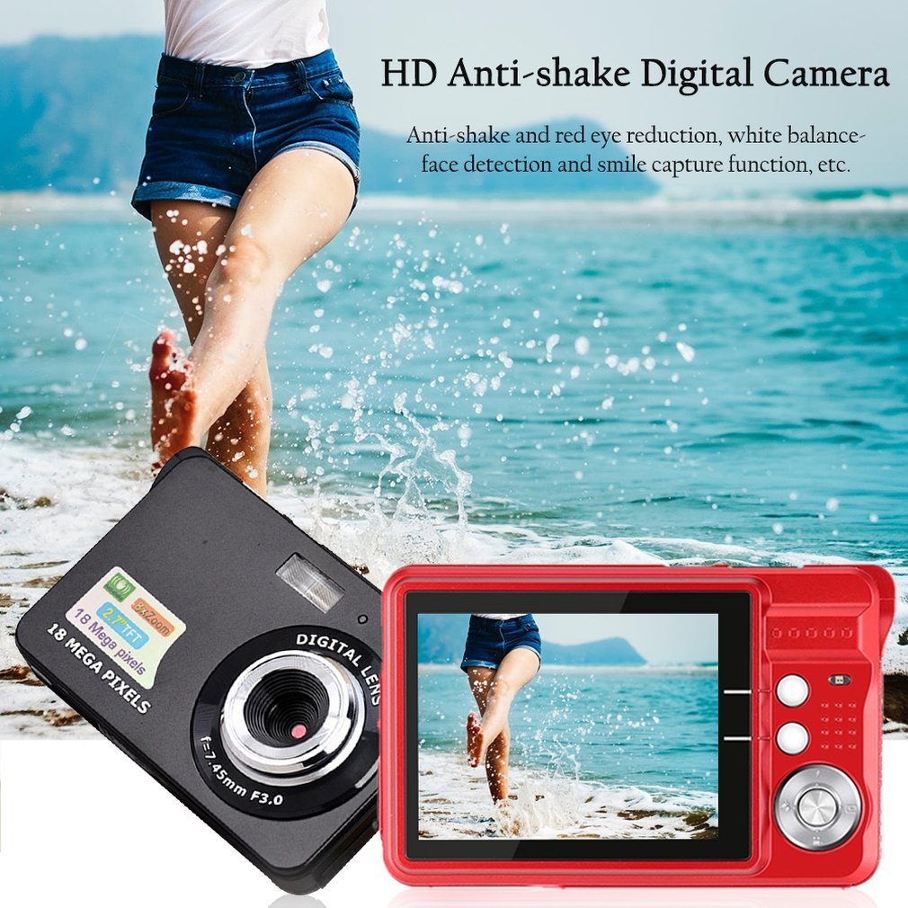 2.7 Inch Tft Lcd Display 18Mp 720P 8X Zoom Hd Digital Camera Anti-Shake Camcorder Videos Cmos Micro Children Gift [Q/2]